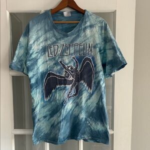 Led Zeppelin Vintage Tie Dye T Shirt XL 1984 Myth Gem